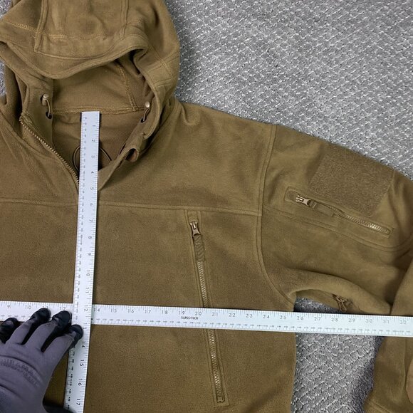 Condor Sierra Hooded Fleece Jacket Men's 3XL Coyote Brown Tan Tactical Utility - Picture 10 of 15